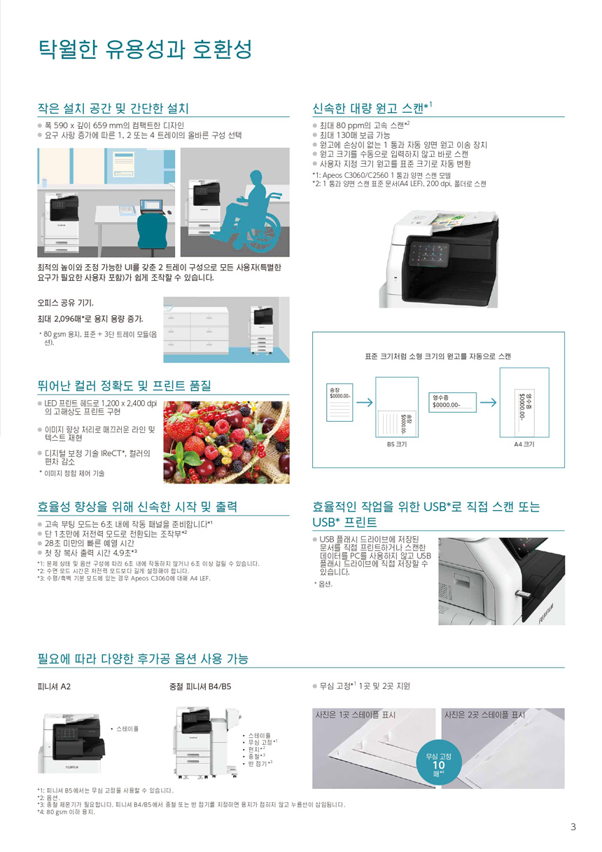 후지필름 Apeos C3060 컬러 복합기